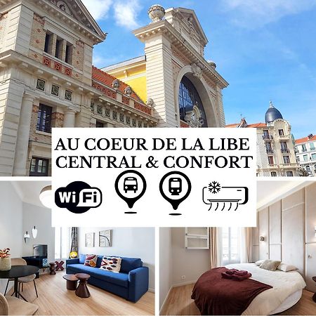 Au Coeur De La Libe - Ac - Central - Pres Tram Et Supermarches - Lit Xxl Nice Bagian luar foto